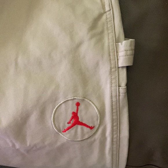 NWT tall Jordan Collab Travis Scott Carpenters khaki canvas pants XLT joggers - Picture 7 of 16